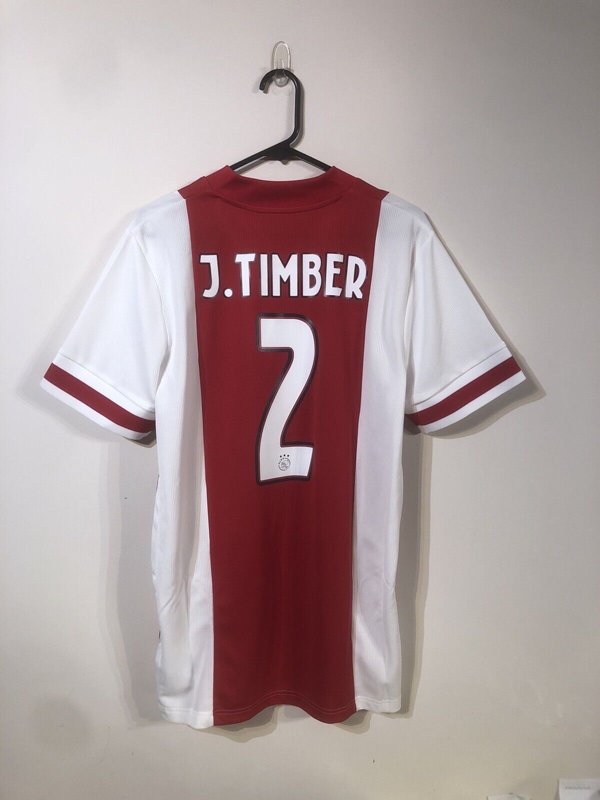 J. Timber #2 Ajax Amsterdam BNWT Large 2020/21 Home Shirt Jersey