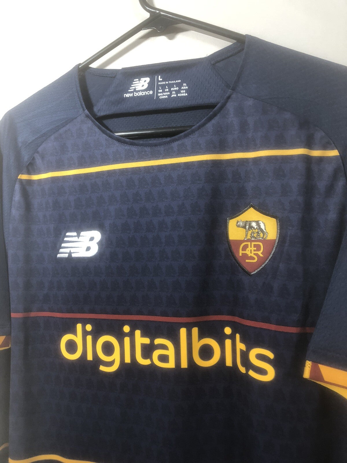 AS Roma Zaniolo #22 2021/22 Large 4th Shirt New Balance BNWT MT130253