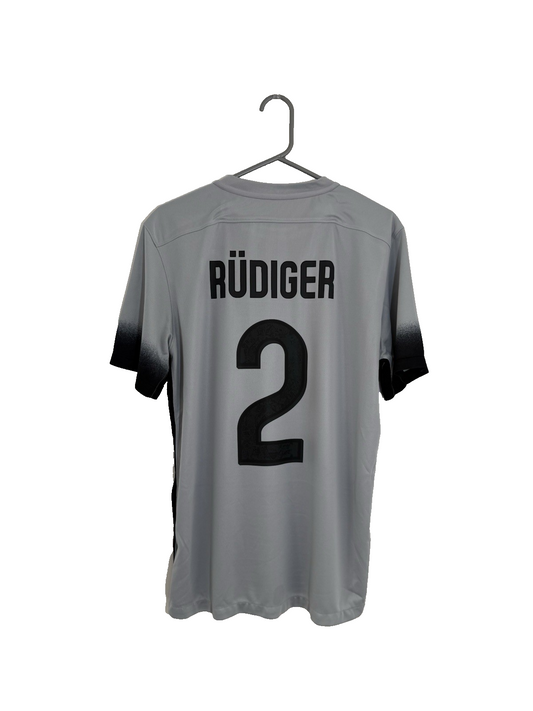 AS Roma Rudiger #2 2015/16 Large 3rd Shirt Excellent Condition 658920-013