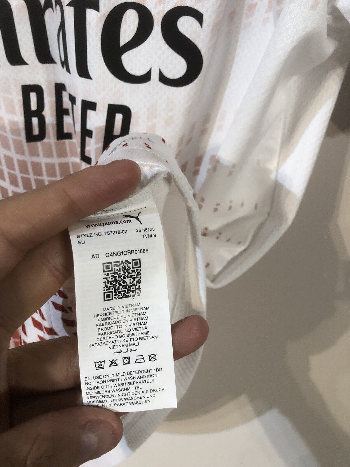 Saelemaekers #56 AC Milan Medium 2020/21 Away Football Shirt Puma BNWT