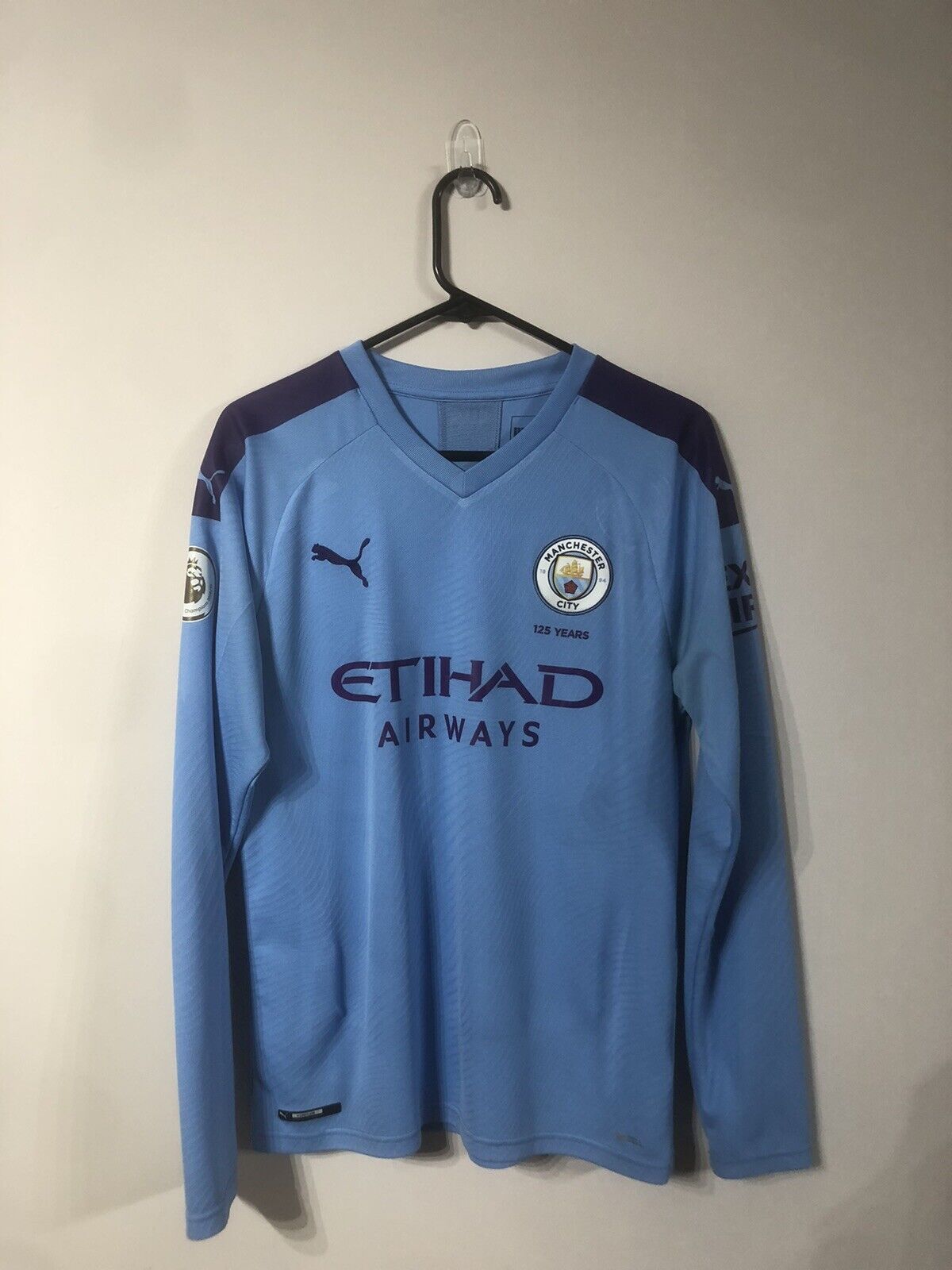 Silva #21 Manchester City 2019/20 Medium Home Shirt Puma Very Good Condition