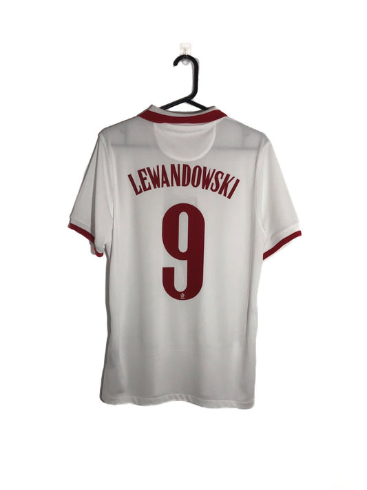 Poland Lewandowski #9 2020 Medium Home Shirt Excellent Condition CD0722-100