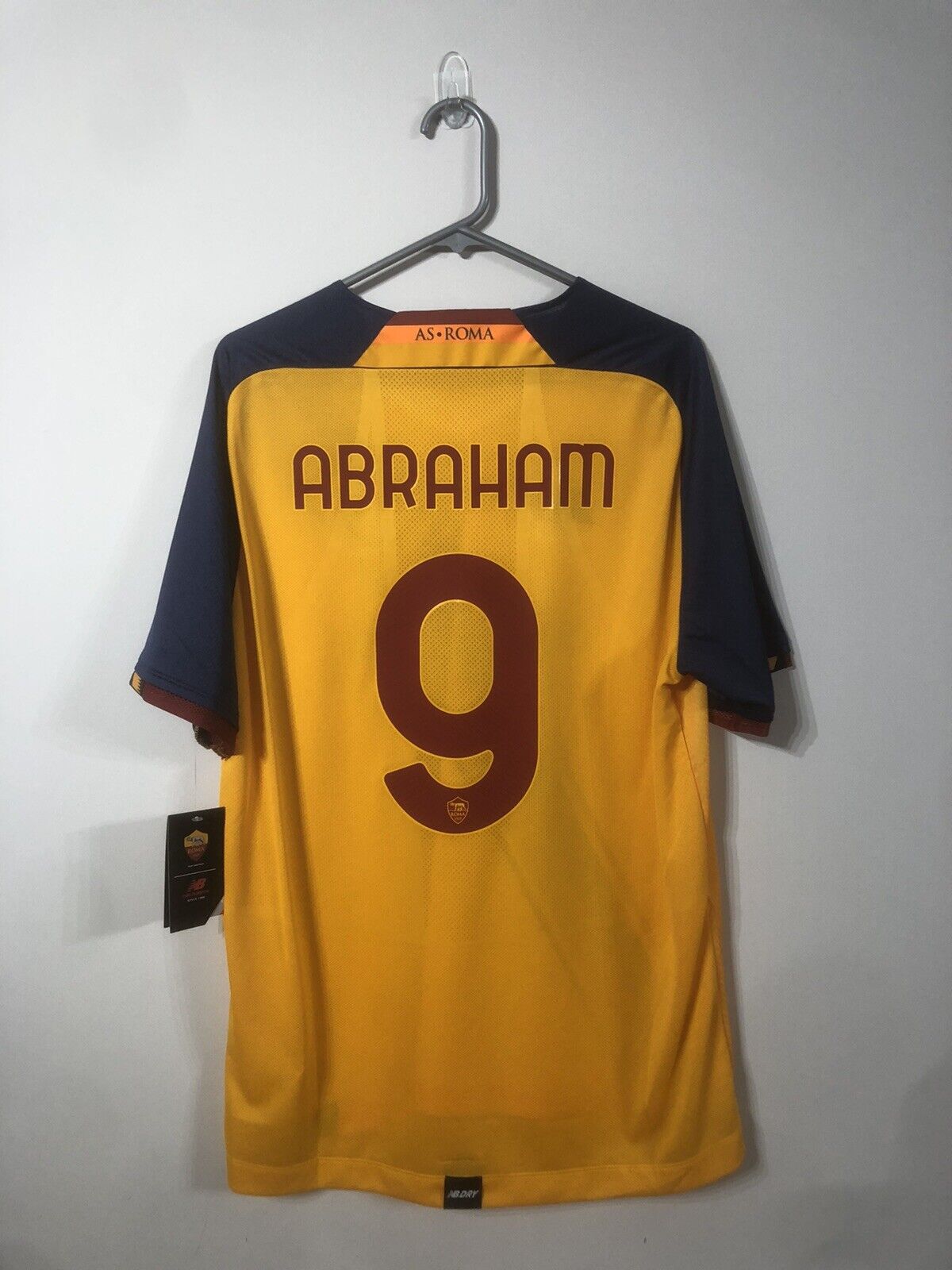 Abraham #9 AS Roma 3rd 2021/22 X-Large Football Shirt New Balance BNWT