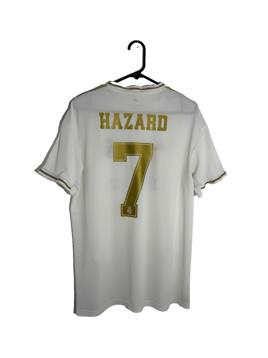 Real Madrid Hazard #7 2019/20 Large Home Shirt Very Good Condition DW4433