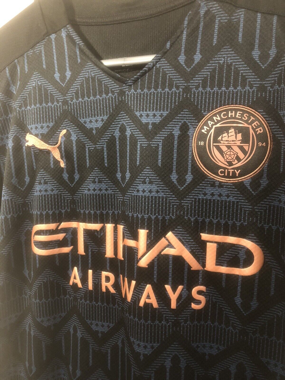 Laporte 14 Manchester City 2020 21 Medium Away Excellent Condition 757065 02