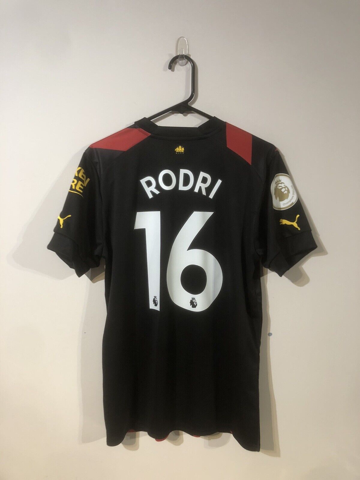 Rodri #16 Manchester City Treble 2022/23 Medium Away Shirt BNWT