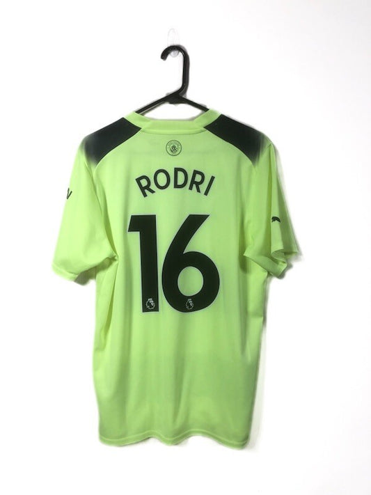 Manchester City Rodri #16 2022/23 Large 3rd Shirt Excellent Condition 765734-03