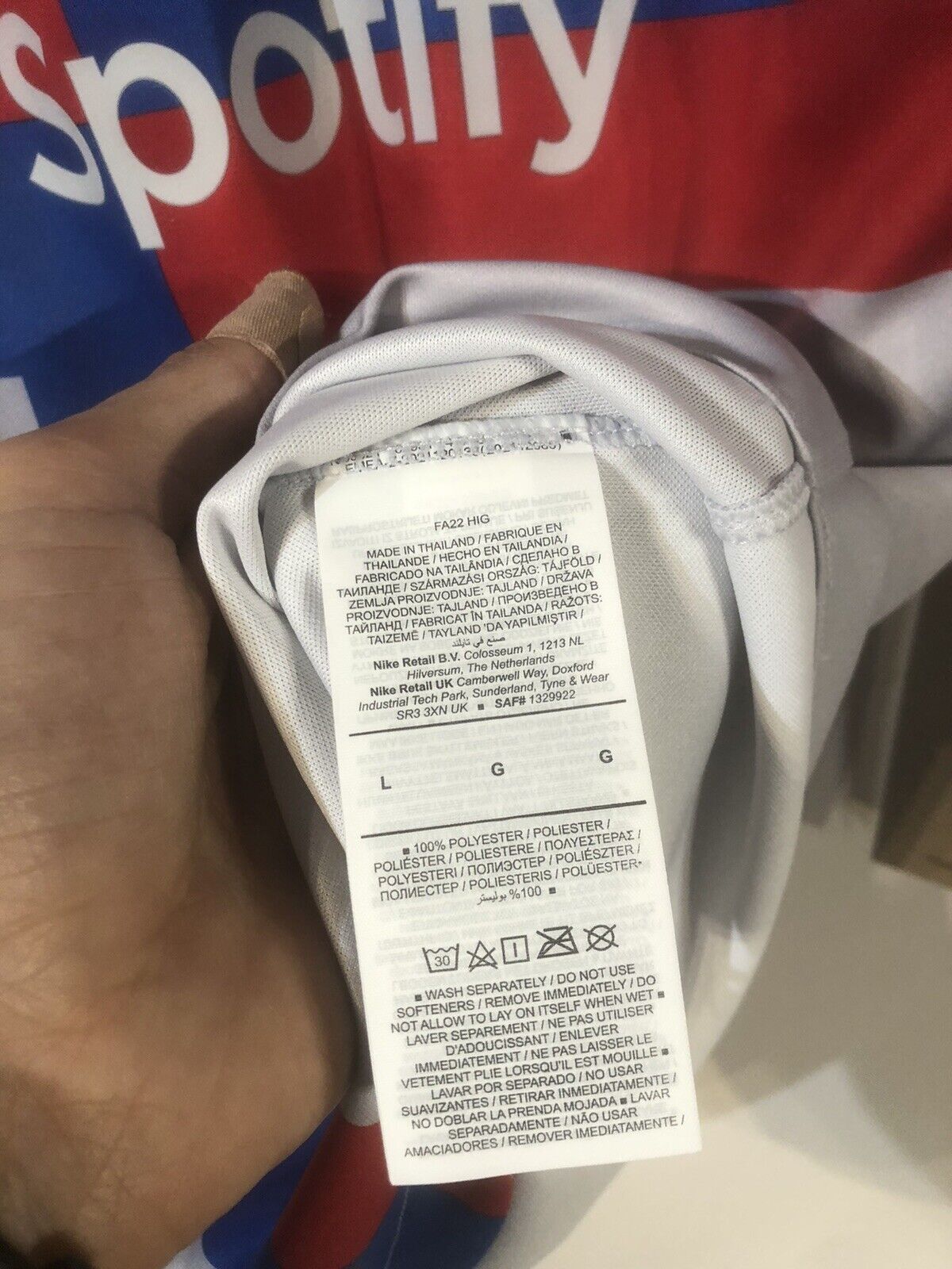 Lewandowski #9 Barcelona Euro 2022/23 3rd Large Football Shirt Nike BNWT