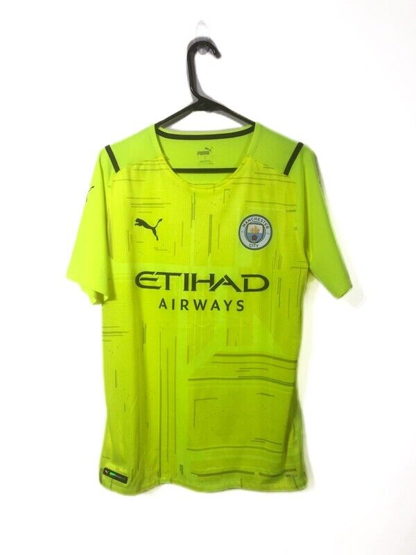 Ederson 31 Man City 2021 22 Large Authentic 3rd Gk Excellent Condition 759185 99