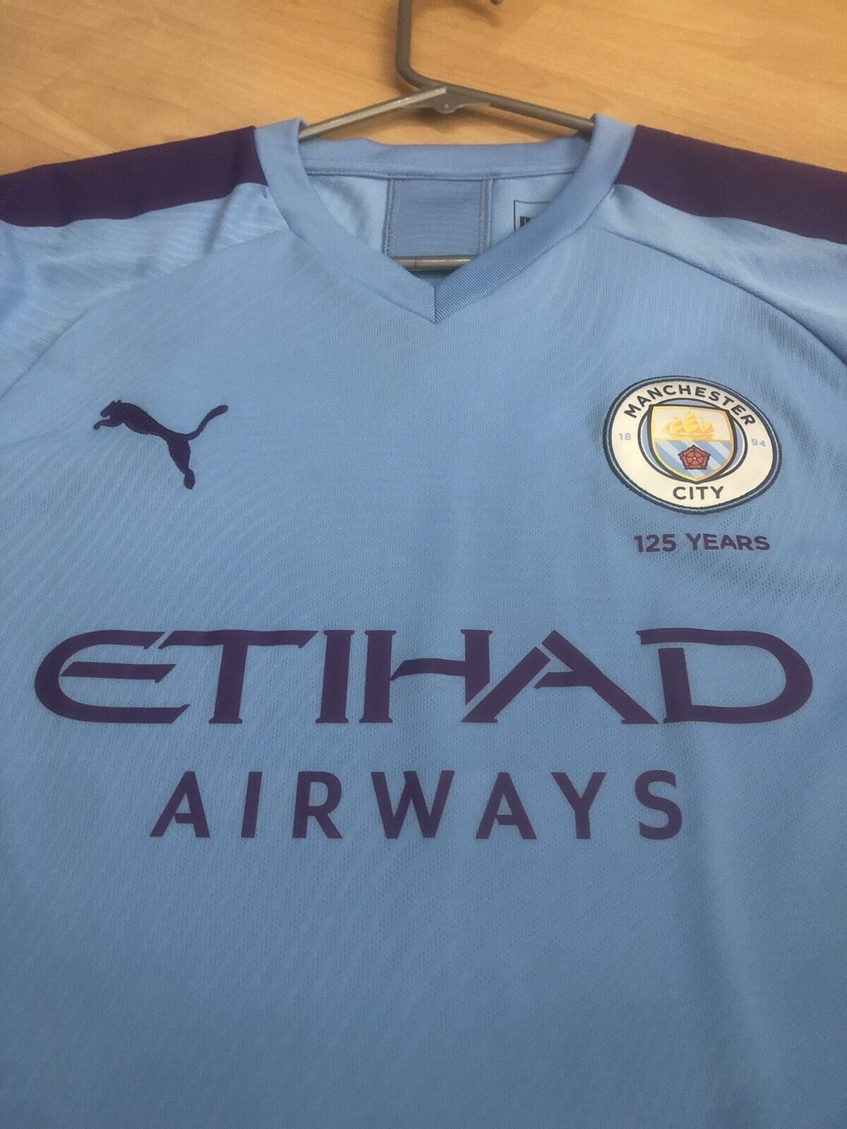 Silva 21 Manchester City 2019 20 Xl Home Shirt Excellent Condition 755586 01