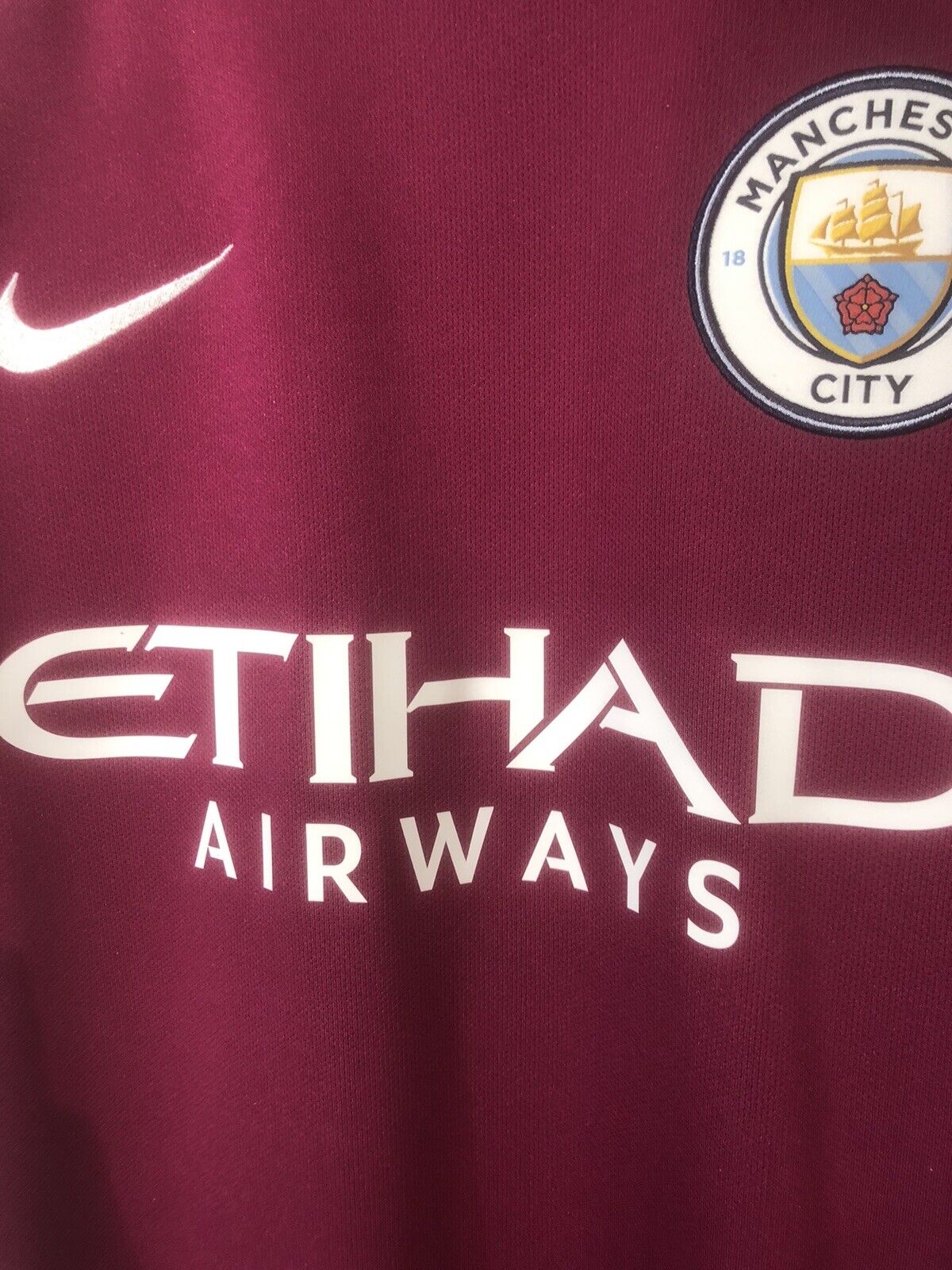 Gundogan #8 Manchester City 2017/18 Medium Away Football Shirt Nike BNWT