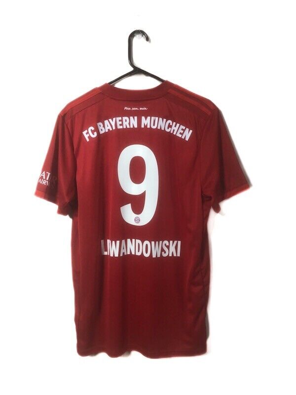 Lewandowski 9 Bayern Munich 2019 20 Large Home Shirt Excellent Condition Dw7410