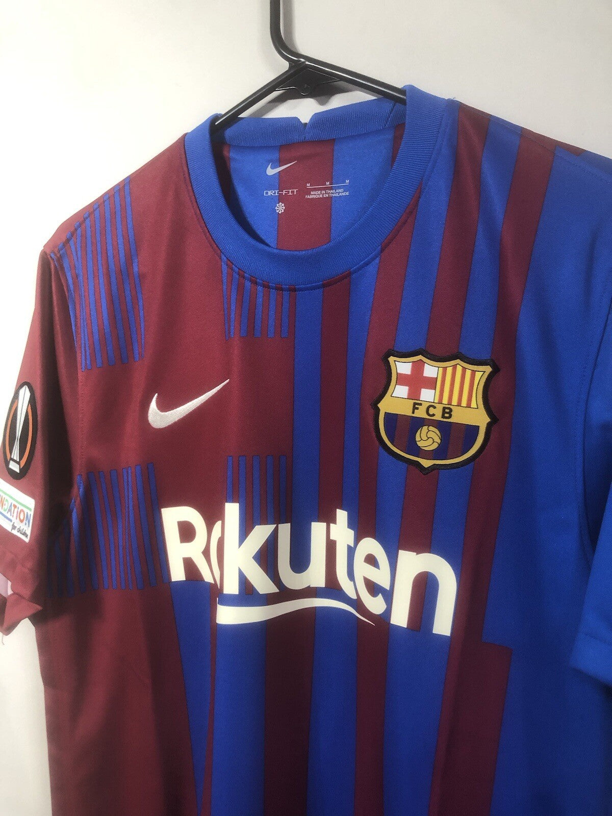 Barcelona Pedri #16 2021/22 Medium Europa League Home Shirt BNWT CV7891-428