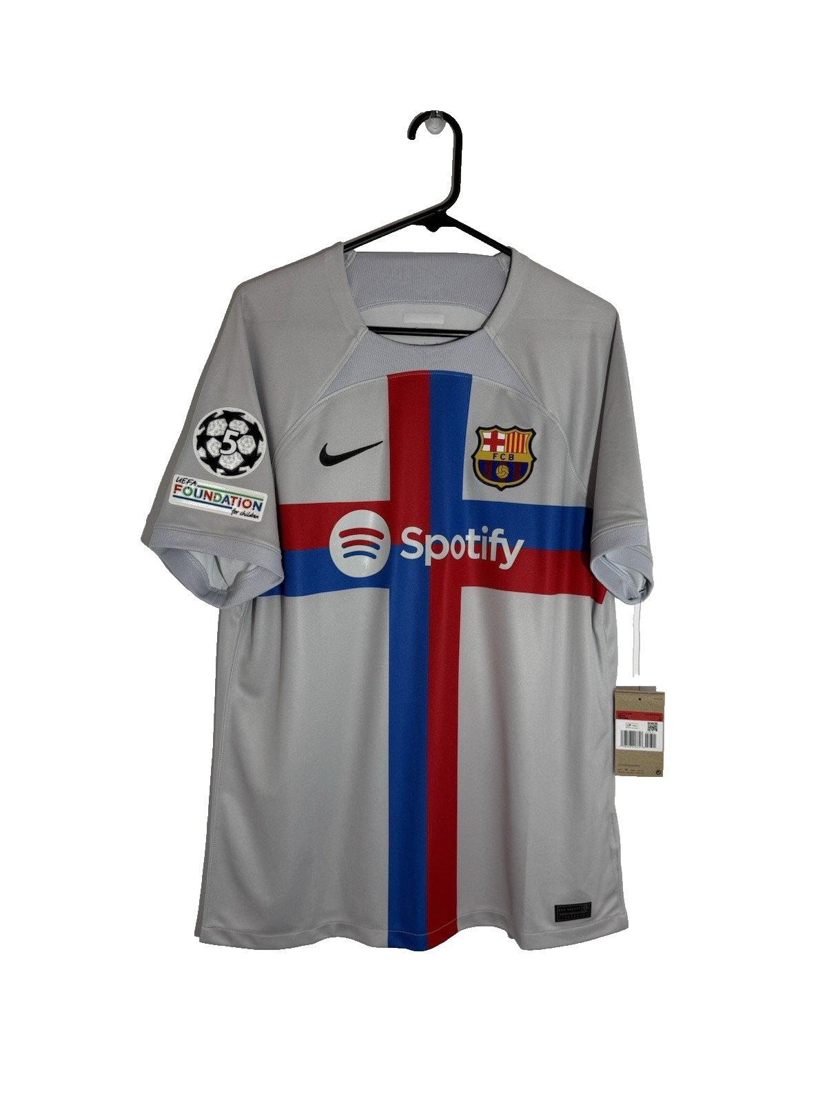 Barcelona Pedri #8 2022/23 Large CL 3rd Shirt Nike BNWT DN2713-043