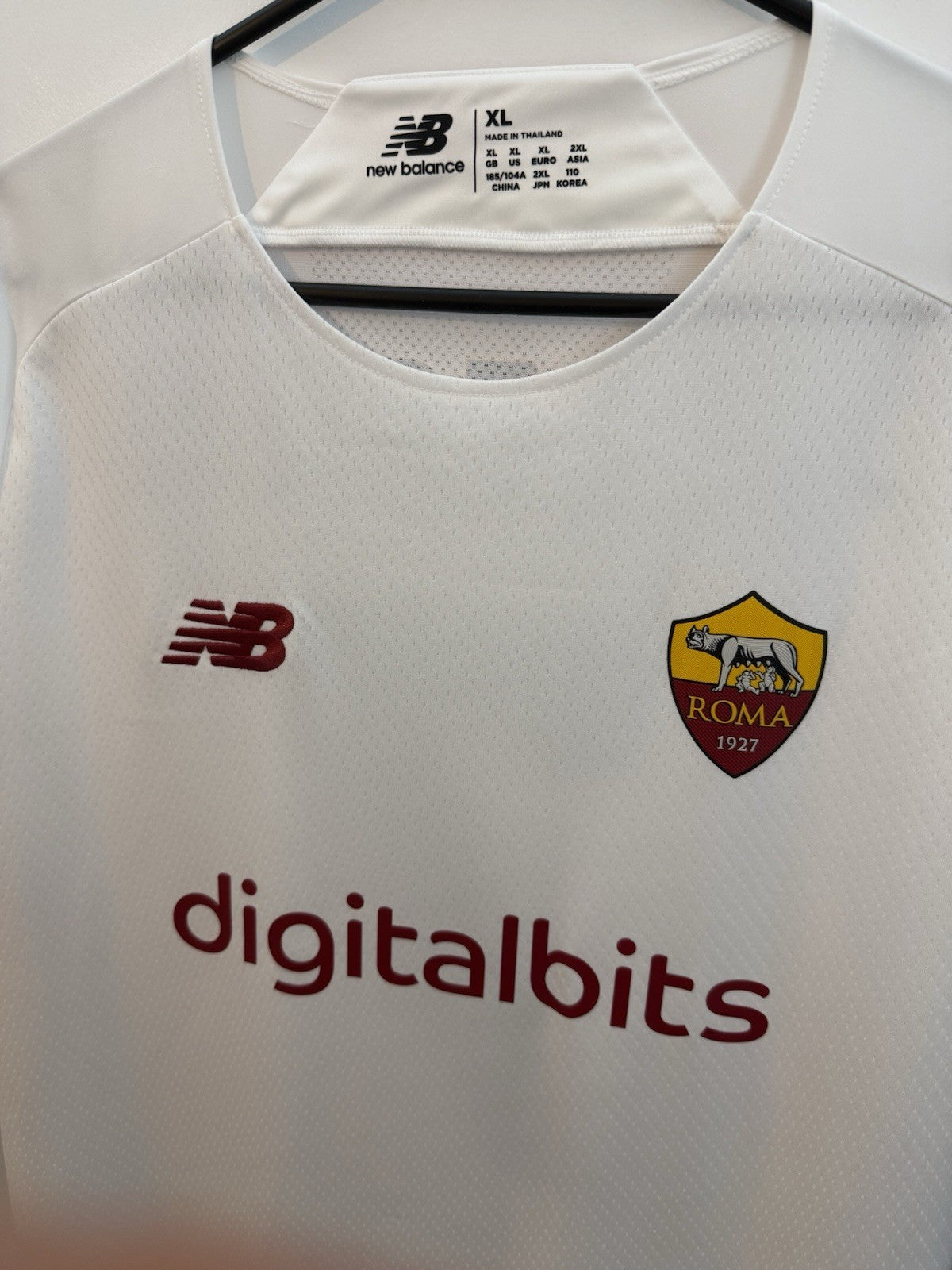 AS Roma Pellegrini #7 2021/22 XL Away Pro Shirt New Balance BNWT MT130235