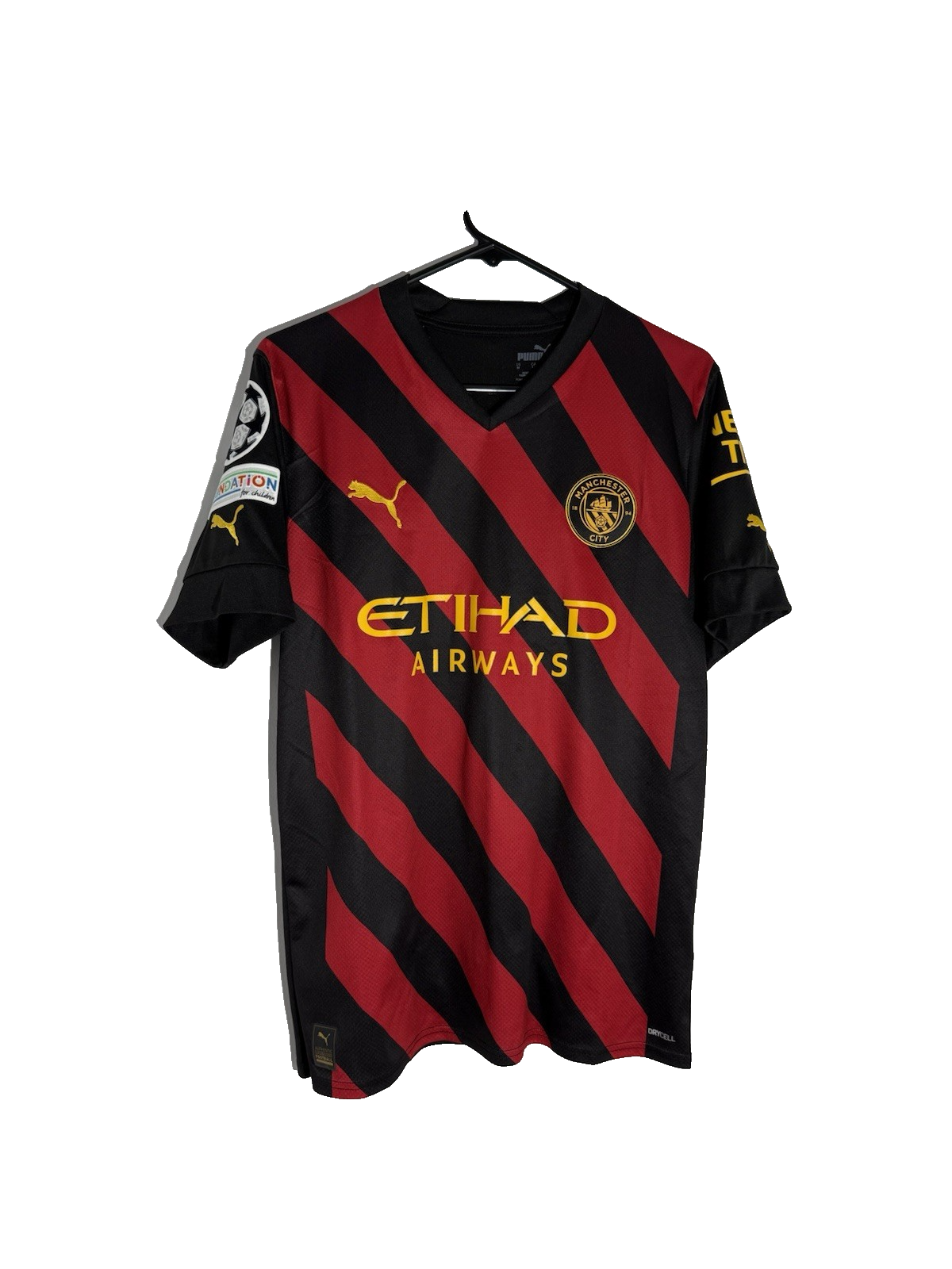 Manchester City Haaland #9 2022/23 Medium Away CL Shirt BNWT 765722-02