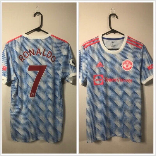 Ronaldo #7 Manchester United Medium 2021/22 Away Shirt Excellent Condition