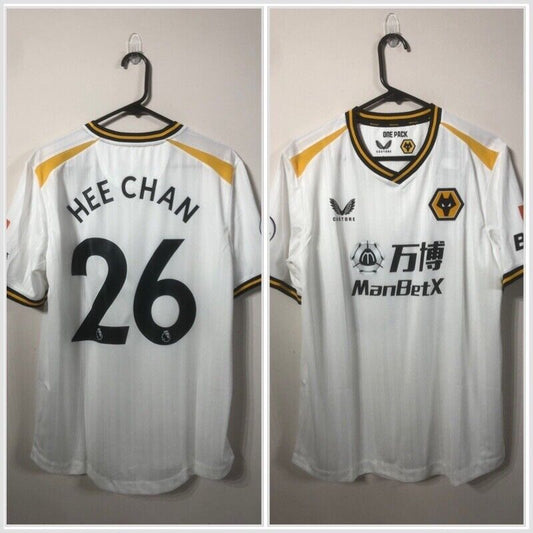 Hee Chan #26 BNWT Wolves 2021/22 Large 3rd Football Shirt Jersey Castore