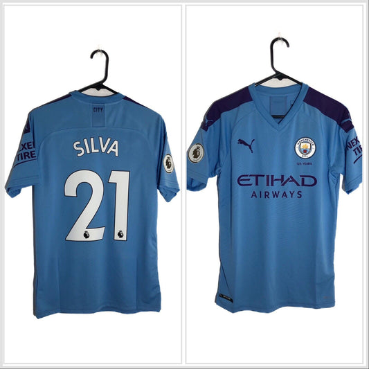 Silva 21 Manchester City 2019 20 Small Home Shirt Brand New With Tags 755586 01