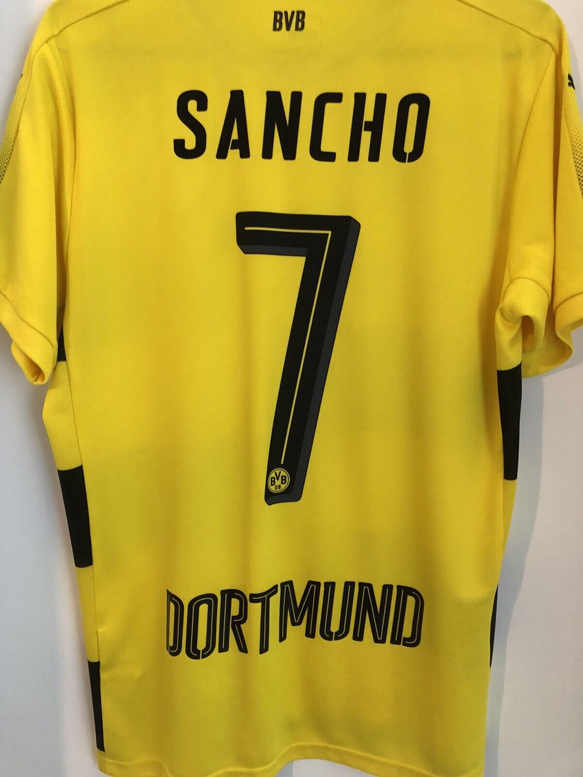 Sancho 7 Borussia Dortmund 2017 18 Medium Home Shirt Excellent Condition 751670