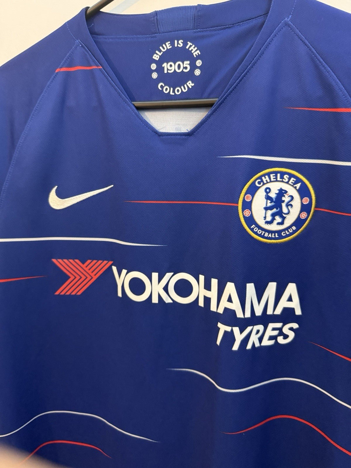 Chelsea Azpilicueta #28 2018/19 Medium Home Shirt Excellent Condition 919009-496