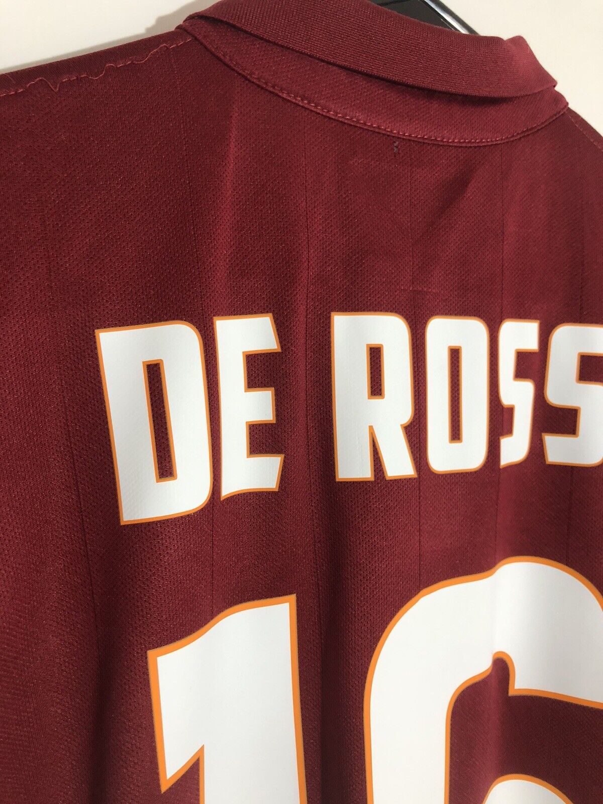 De Rossi 16 AS Roma 2014 15 Home Medium Shirt Very Good Condition 635811 678