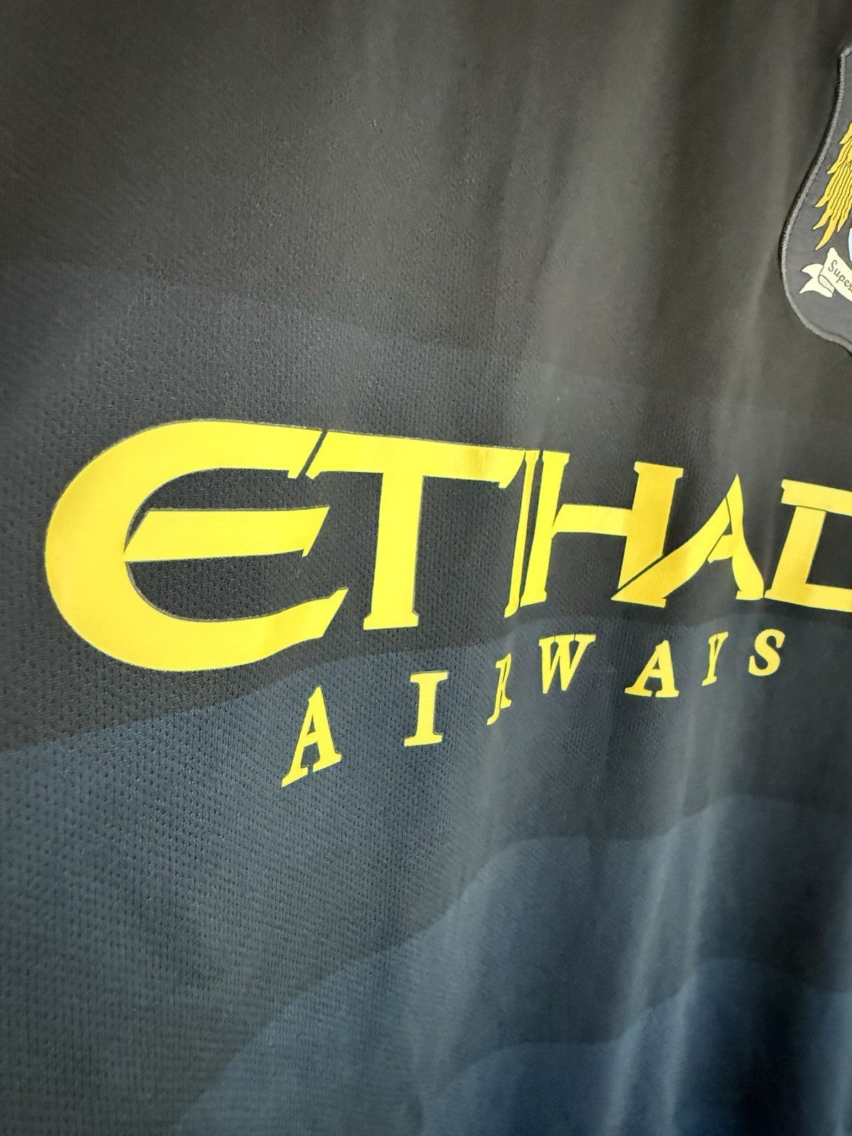 Manchester City Kompany #4 2014/15 Medium Away Very Good Condition 611051-476