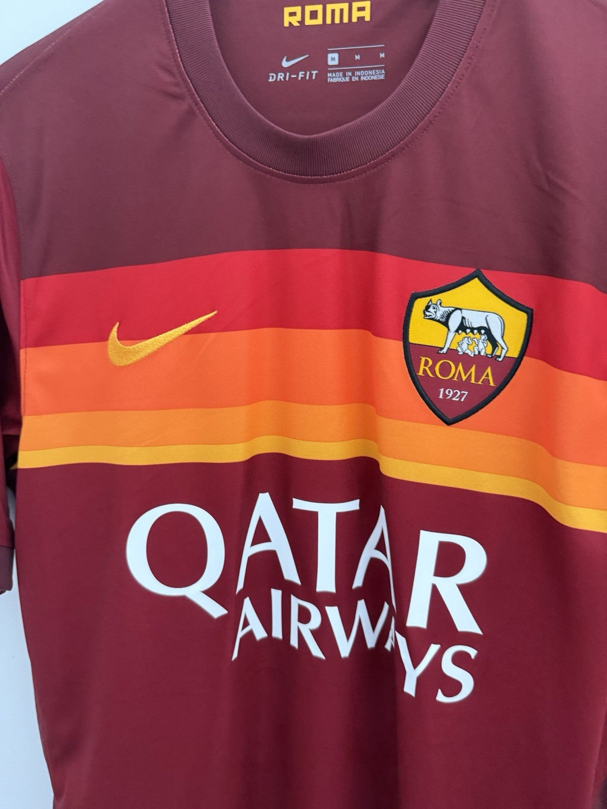 AS Roma Pellegrini #7 2020/21 Medium Home Shirt Nike BNWT CD4248-614