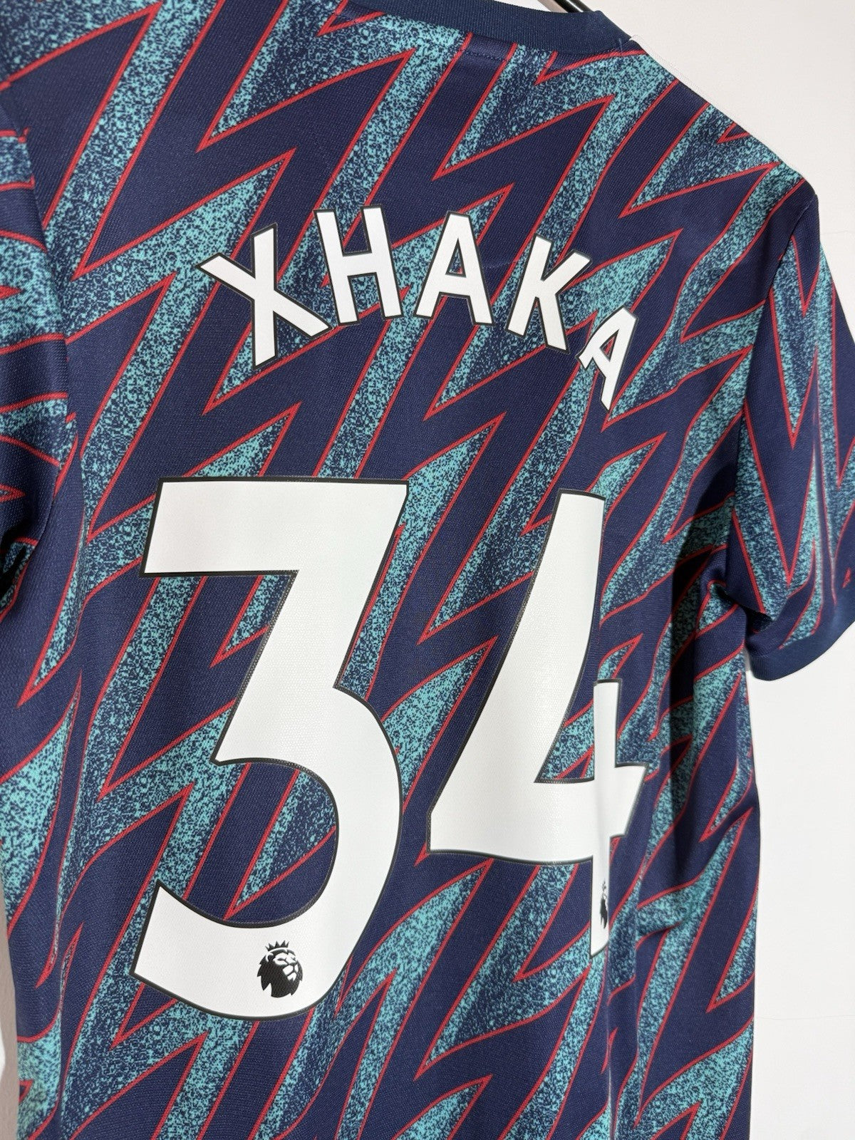 Arsenal Xhaka #34 2021/22 Small 3rd Shirt Adidas Excellent Condition GM0213