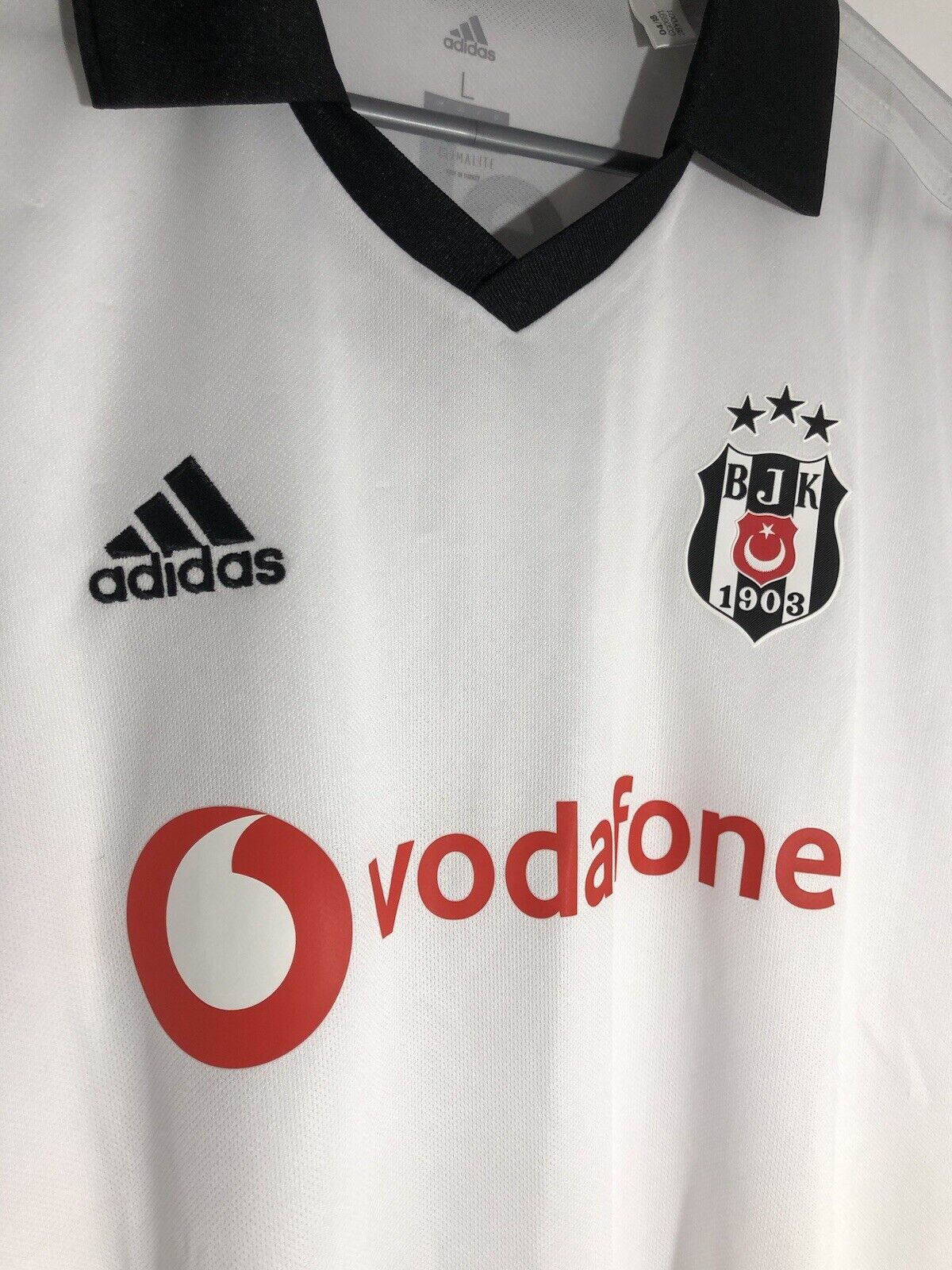 R Babel 8 Besiktas Large Home 2018 19 Shirt Adidas Excellent Condition Cg0691