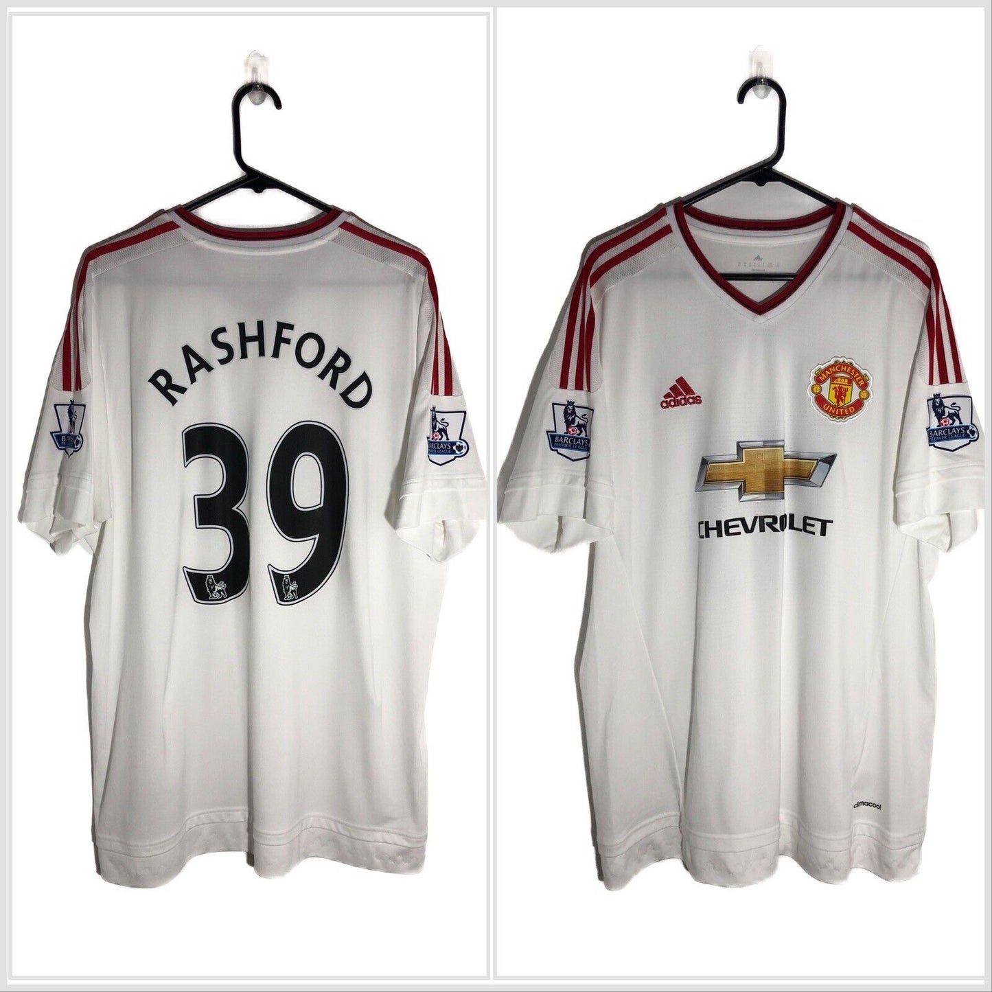 Rashford 39 Manchester United 2015 16 Away XL Shirt Excellent Condition AI6363