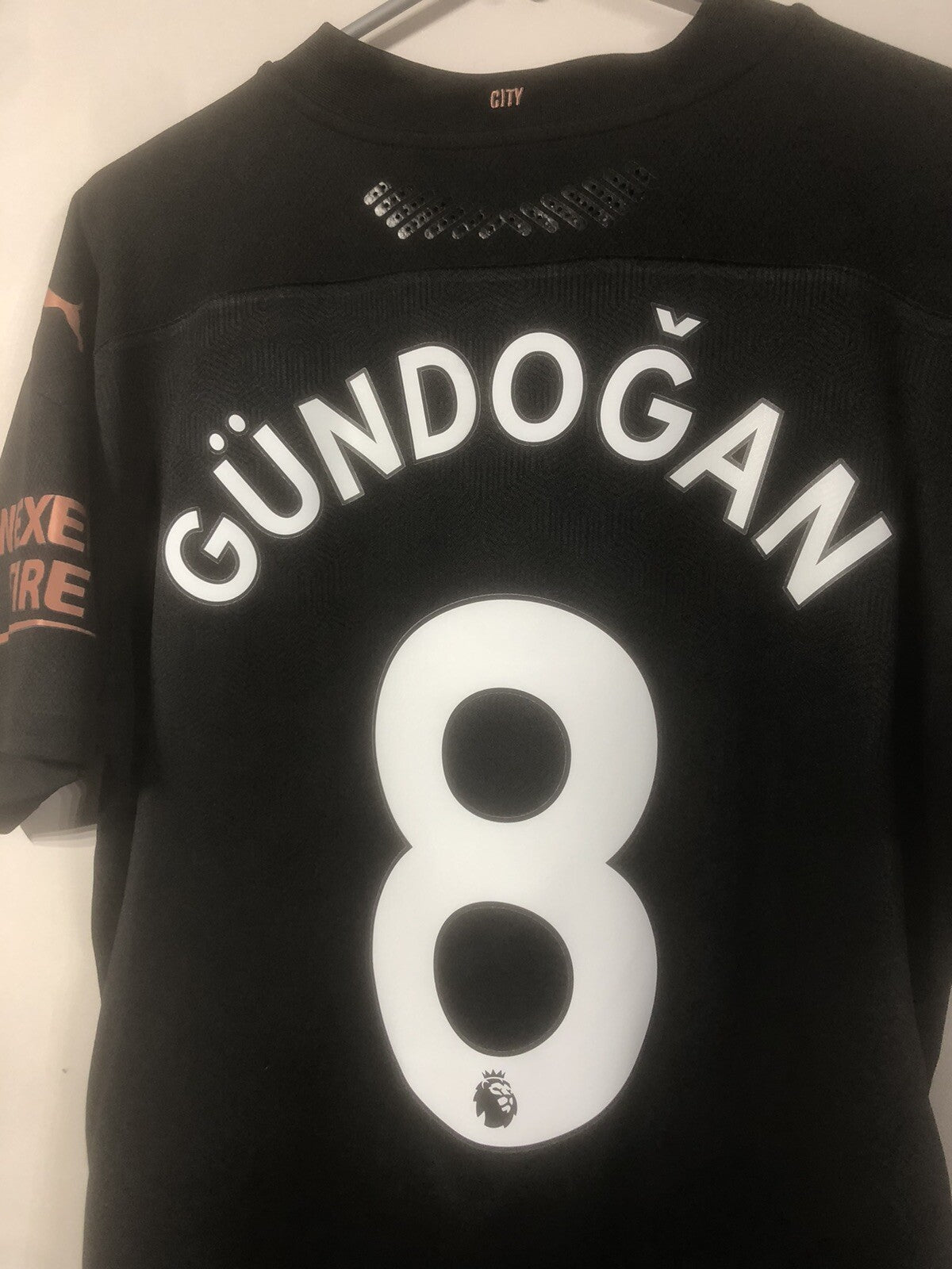 Manchester City Gundogan #8 2020/21 Large Authentic Away Excellent Condition